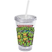 Teenage Mutant Ninja Turtles Logo 16 oz. Plastic Travel Cup